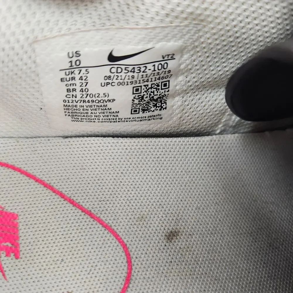 Nike Air Max Excee Shoes Womens Size 10 VT2 White Black Pink Sneakers CD5432-100